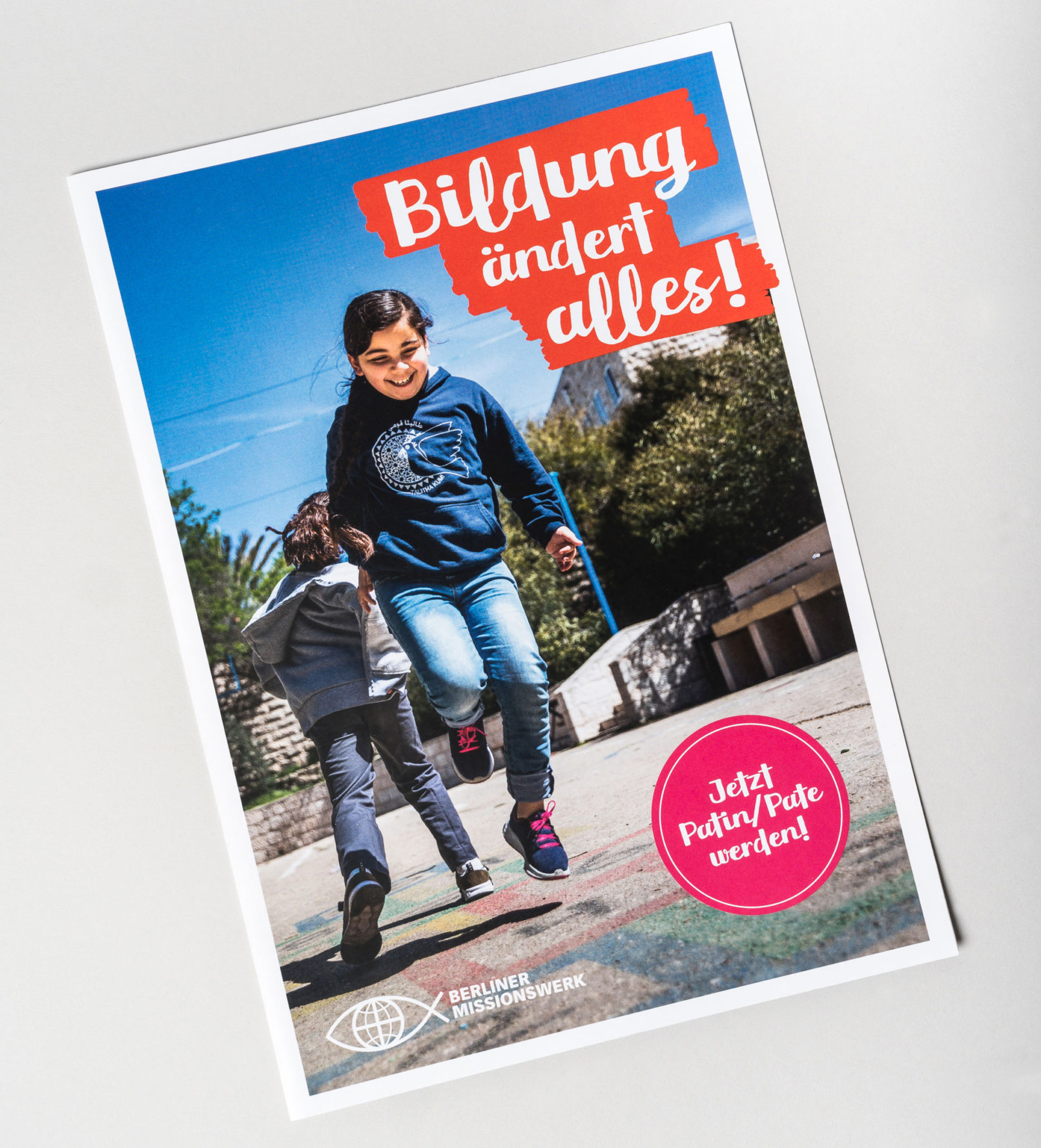 4-seitiger Flyer A5 mit abtrennbarer Antwortkarte