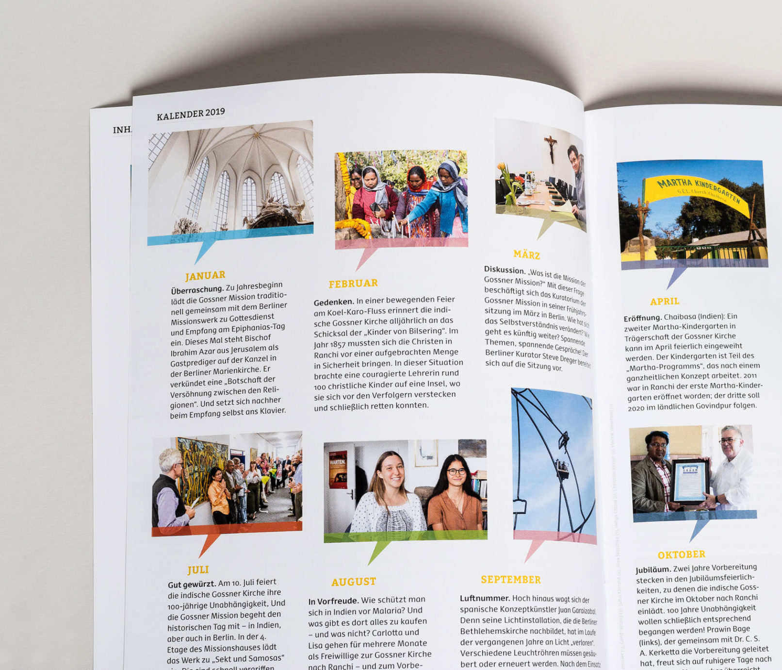 Jahresbericht Gossner Kalender